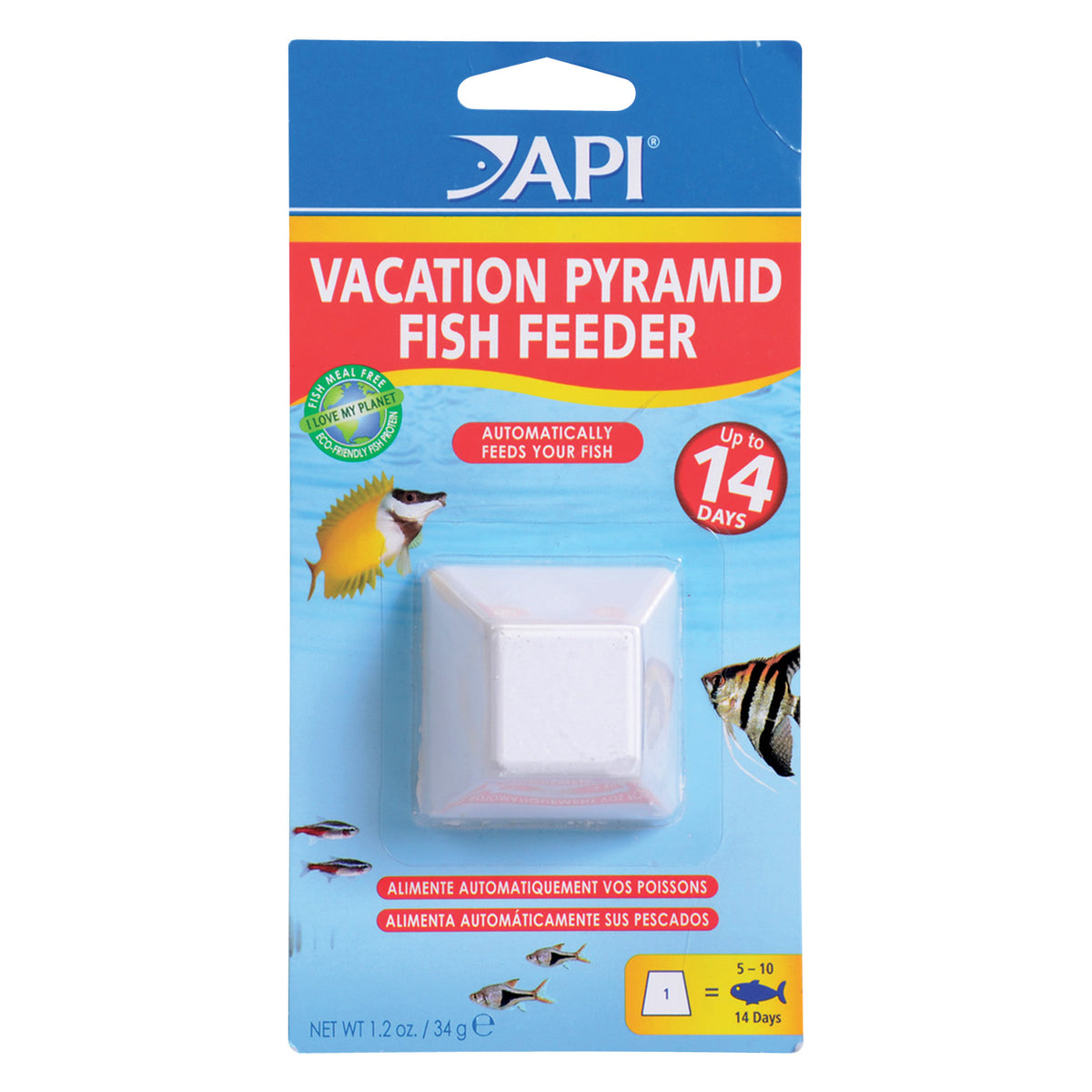 API Vacation Pyramid Fish Feeder Up to 14 Days TK Aquatics
