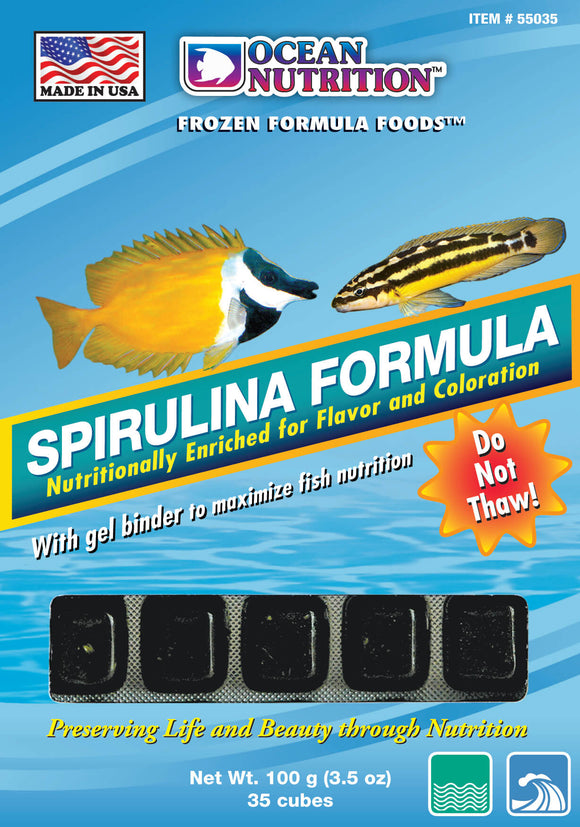 Ocean Nutrition Spirulina Formula Cube (Frozen) 3.5oz