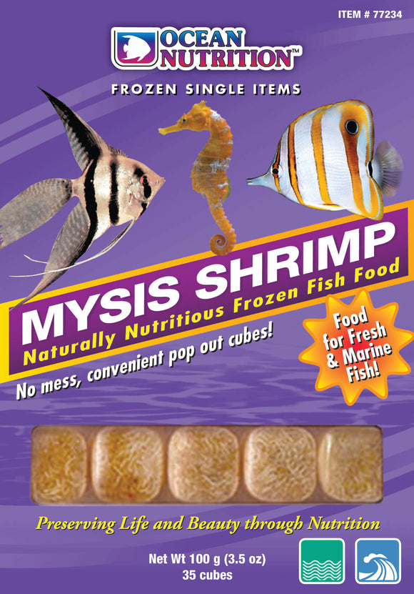 Ocean Nutrition Mysis Shrimp Cube Tray (Frozen) 3.5oz