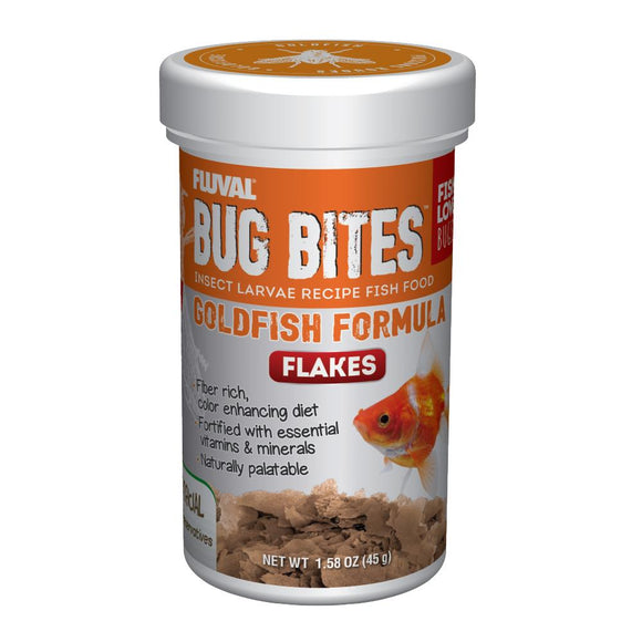 Fluval Bug Bites Goldfish Flakes 1.59 oz