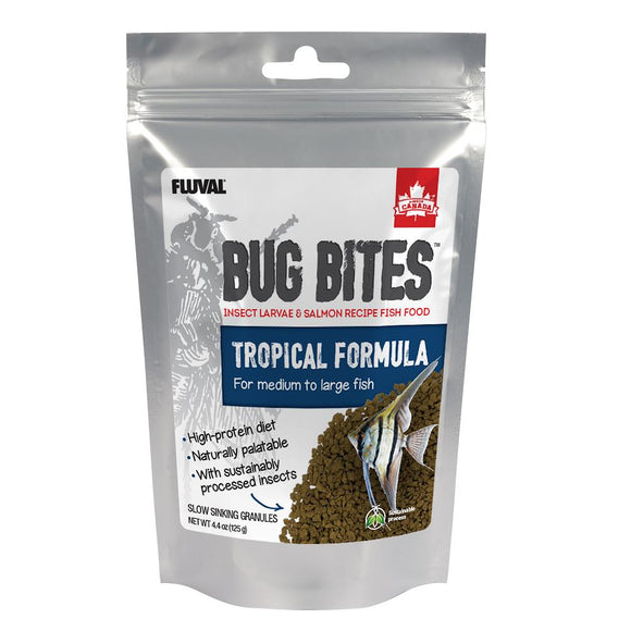 Fluval Bug Bites Tropical Fish Large Granules 4.4 oz