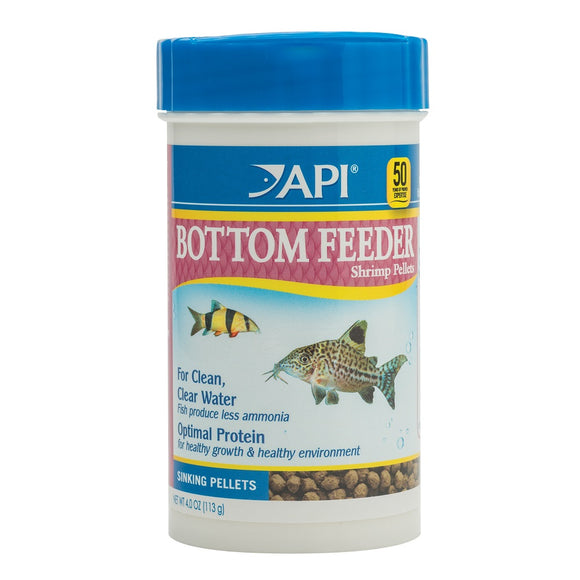 API Bottom Feeder Premium Shrimp Pellet Food 4 oz