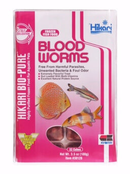 Hikari Frozen Bio-Pure Blood Worms 3.5oz (32 Cubes)