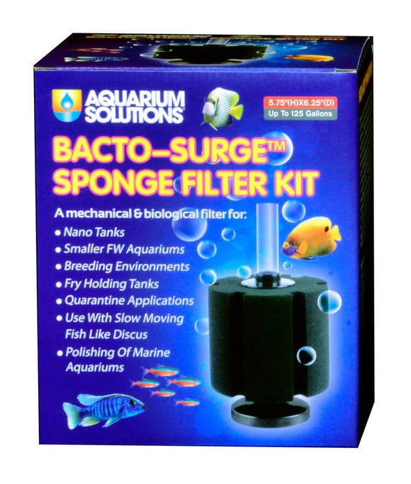 Aquarium Solutions Bacto-Surge Biological Sponge Filter Black XL