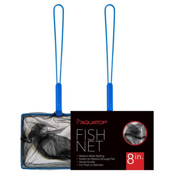 Aquatop Fish Net Medium Mesh Long Handle 8 in