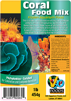 V2O Aquarium   Coral Food Mix 100g