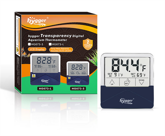 Hygger Transparency Digital Aquarium Thermometer - HG073-S