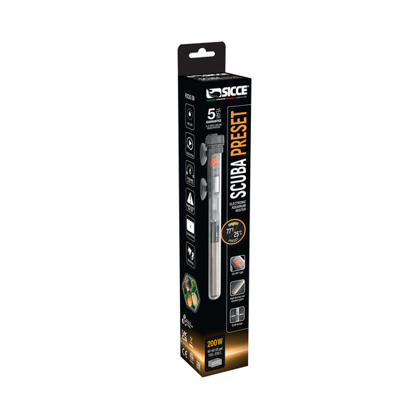 SCUBA Preset 200 - Submersible Heater - 200 Watt