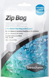 Seachem Zip Bag 12.5"x5.5" Small Mesh