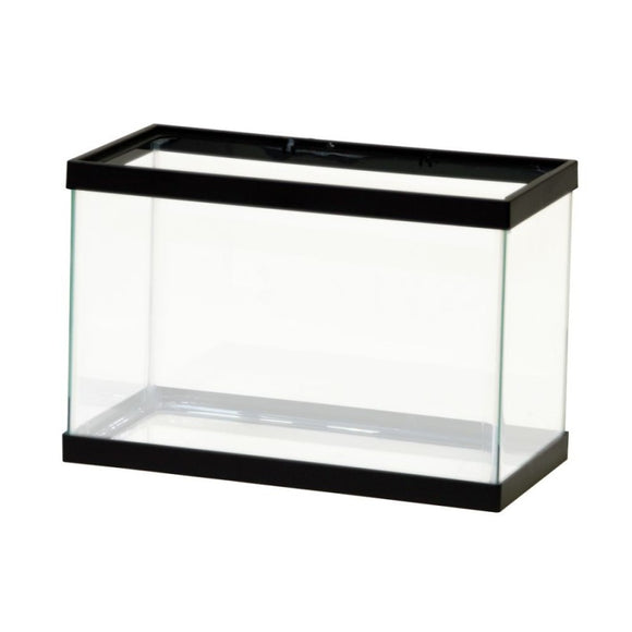 Aqueon Standard Glass Rectangle Aquarium Clear Silicone, Black 2.5 gal