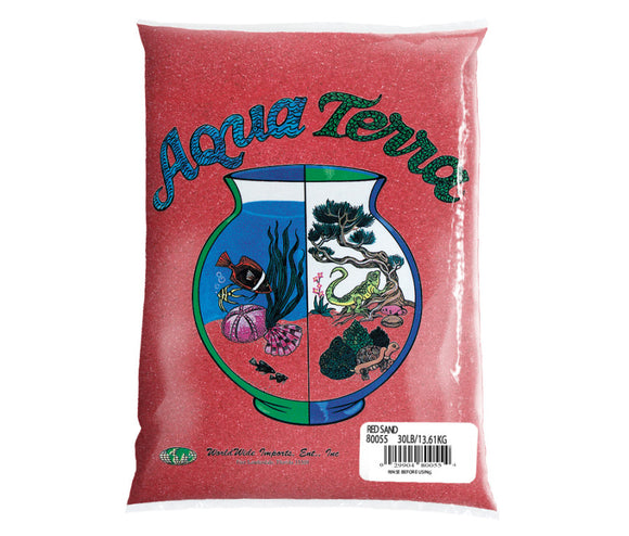 Aqua Terra Aquarium Sand Red 5 lb