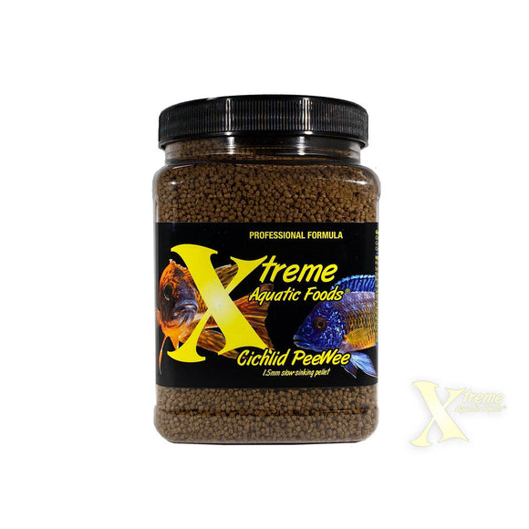 Xtreme Cichlid PeeWee -1.5 slow-sinking pellet 72 oz - 2041 g - G