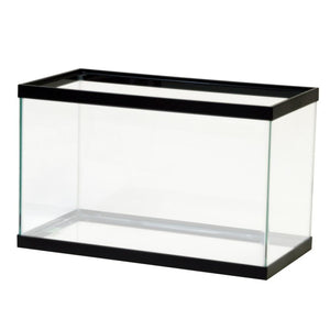 Aqueon Standard Glass Rectangle Aquarium Clear Silicone, Black 10 gal