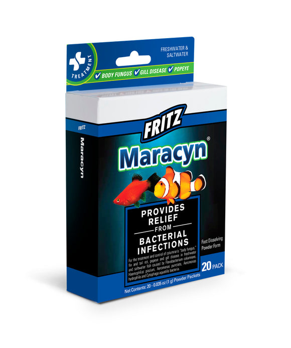 Fritz Maracyn Two Freshwater & Saltwater Treatment 20 ct