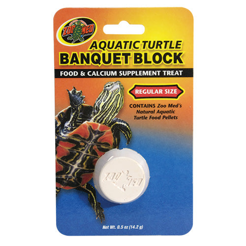 Zoo Med Aquatic Turtle Banquet Block - Regular - 1 pk