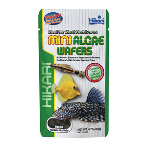 Hikari Mini Algae Wafers Sinking Wafers .77 oz Fish Food