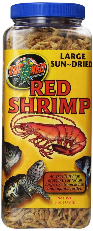 Zoo Med Sun Dried Large Red Shrimp - 5oz