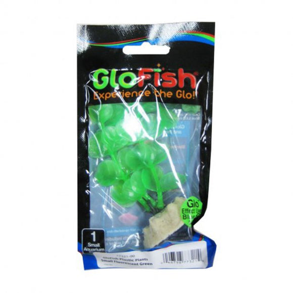 Tetra Glofish Fluorescent Plants Small, 1 Count Green