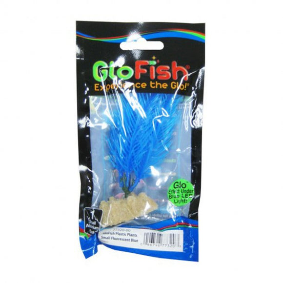 Tetra Glofish Fluorescent Plants Small, 1 Count Blue