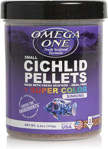 Omega One Super Color 4.2 oz Cichlid Small Pellets