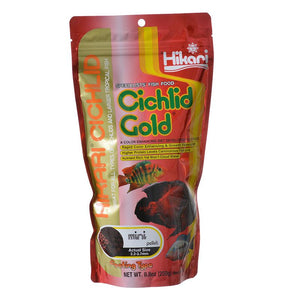 Hikari Cichlid Gold Color Enhancing Fish Food - Mini Pellet 8.8 oz