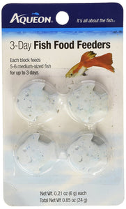 Aqueon 3-Day Fish Food Feeders 4 Pack