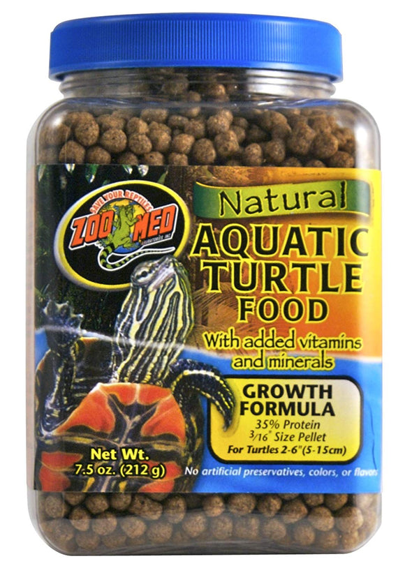 Zoo Med Aquatic Turtle Food 7.5 oz Growth Formula