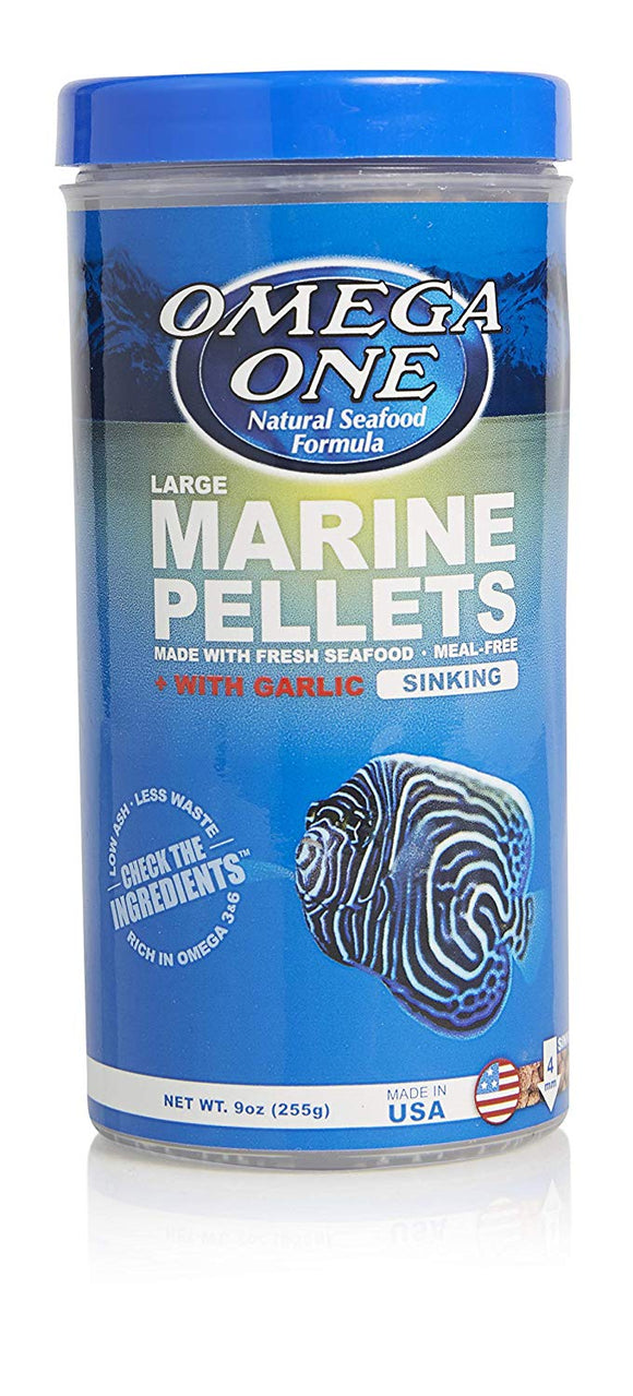 Omega One Garlic Marine Sinking Pellets 9 oz