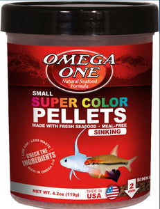 Omega One Small Sinking Super Color Pellets 4.2 OZ