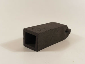 1045 - 1" Square Shaped Opening Pleco Cave - Chocolate/Black