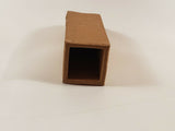 1.5" Square Shaped Opening Pleco Cave - Brown