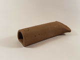 1049 - 1.5" D-Shaped Opening Pleco Cave - Brown