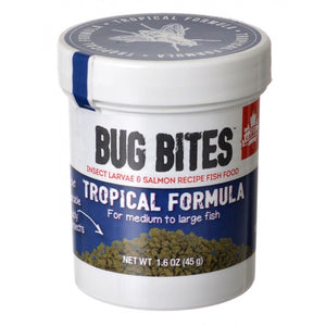 Fluval Bug Bites Tropical Formula Granules for Medium-Large Fish 1.6 oz