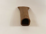 1049 - 1.5" D-Shaped Opening Pleco Cave - Brown