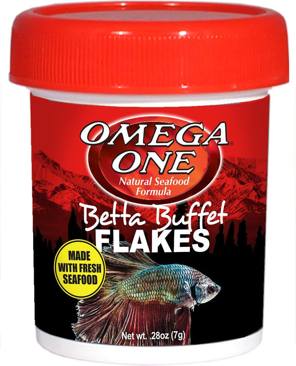 Omega One Betta Buffet Flakes .28oz 7 grams
