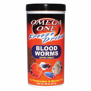 Omega One Freeze Dried Bloodworms .96 oz