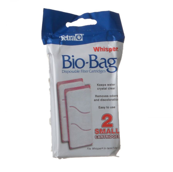 Tetra Bio-Bag Filter Cartridges Small For Whisper 3i In Tank Filter (2 Pack)