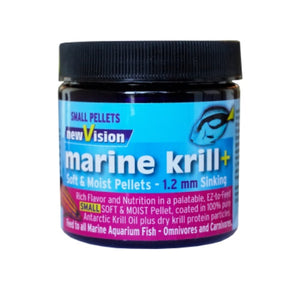 V2O Aquarium 2.8oz Marine Krill+ Pellets 1.2mm